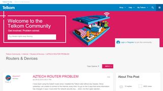 
                            6. AZTECH ROUTER PROBLEM - Telkom Community - 2638