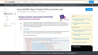 
                            6. Azure AD B2C Sign-in Custom Policy remember …