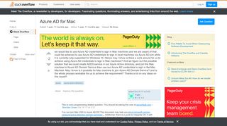 
                            9. Azure AD for Mac - Stack Overflow