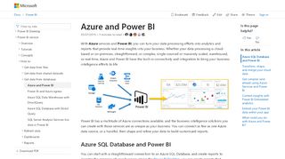 
                            2. Azure and Power BI - Power BI | Microsoft Docs