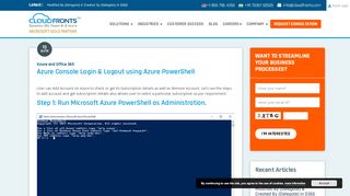 
                            8. Azure Console Login & Logout using Azure …