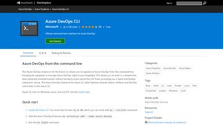 
                            8. Azure DevOps CLI - Visual Studio Marketplace