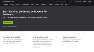 
                            3. Azure for Students – Free Account Credit | …