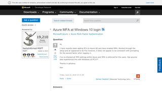 
                            1. Azure MFA at Windows 10 login - social.msdn.microsoft.com