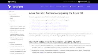 
                            9. Azure Provider: Authenticating via the Azure CLI - Terraform ...