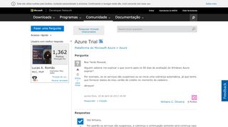 
                            8. Azure Trial - social.msdn.microsoft.com