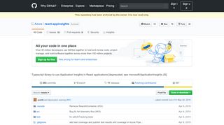 
                            8. Azure/react-appinsights: Typescript library to use Application ... - GitHub