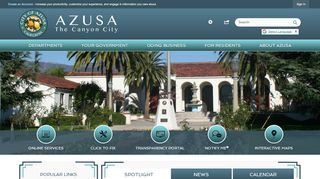 
                            8. Azusa, CA - Official Website | Official Website