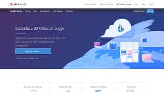 
                            1. B2 Cloud Storage: The Lowest Cost On Demand Storage As a ...