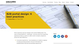 
                            7. B2B portal design: 6 best practices - Webcredible UX blog