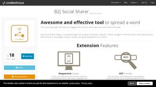 
                            2. B2J Social Sharer : Share the Joomla content on Social ...