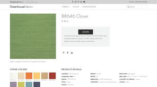 
                            9. B8646 Clover | Greenhouse Fabrics