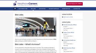 
                            5. BAA Jobs – Heathrow Careers
