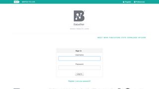 
                            7. BabelNet | Login