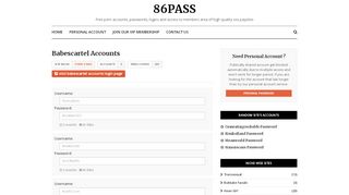 
                            1. Babescartel Passwords - 86pass