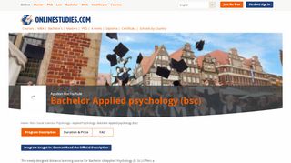 
                            3. Bachelor Applied psychology (bsc), Germany Online, Germany ...