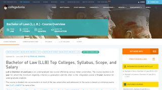 
                            9. Bachelor of Law (LLB) Top Colleges, Syllabus, Scope, and ...