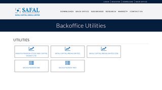 
                            4. Back Office - SAFAL CAPITAL (INDIA) LIMITED
