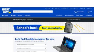 
                            9. Back to School Deals: Best Buy Student Hub