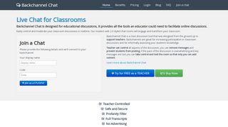 
                            2. Backchannel Chat - Safe Secure Classroom Discussions