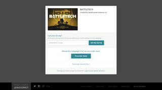 
                            5. BackerKit Pledge Manager for BATTLETECH