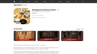 
                            4. ‎Backgammon Masters Online on the App Store - apps.apple.com