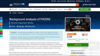 
                            6. Background analysis of PADINI - UK Essays | UKEssays