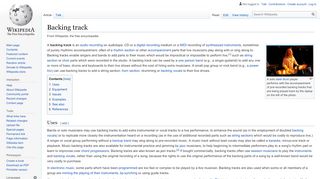 
                            4. Backing track - Wikipedia
