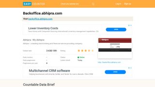 
                            5. Backoffice.abhipra.com: Abhipra : My Abhipra - Easy Counter