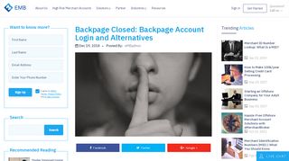 
                            2. Backpage Closed: Backpage Account Login and Alternatives ...