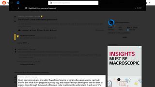 
                            2. BackSlash Linux username/password : linuxquestions - Reddit