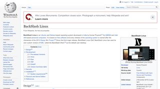 
                            3. BackSlash Linux - Wikipedia
