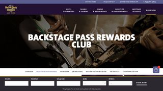 
                            1. Backstage Pass Rewards Club - Hard Rock Lake Tahoe