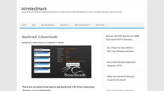 
                            2. Backtrack 5 Downloads | WirelesSHack