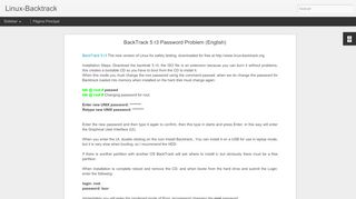 
                            6. BackTrack 5 r3 Password Problem (English) | Linux-Backtrack