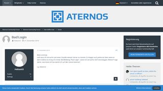 
                            9. Bad Login - Server - Aternos Community Forums