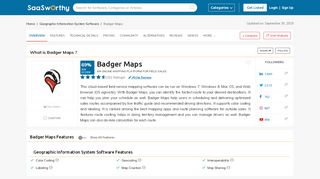 
                            7. Badger Maps Pricing, Reviews and Features (August 2019 ...