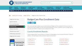 
                            1. BadgerCare Plus Enrollment Data | Wisconsin Department of ...