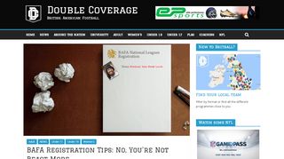 
                            6. BAFA Registration Tips: No, You're Not Beast Mode – Double Coverage