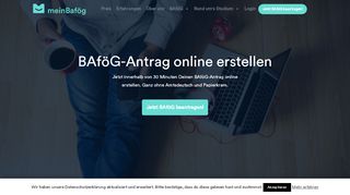 
                            1. BAföG-Antrag online erstellen • Bis zu 735€ monatl. Förderung