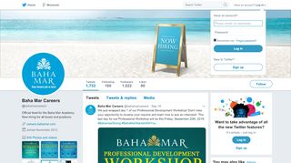 
                            5. Baha Mar Careers (@bahamarcareers) | Twitter