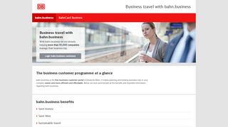 
                            2. bahn.business: Deutsche Bahn's business customer programme