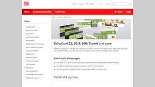 
                            5. BahnCard - Deutsche Bahn