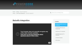 
                            7. Baicells Integration – Powercode Knowledgebase