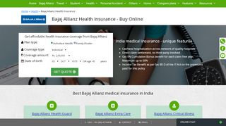 
                            9. Bajaj Allianz Health Insurance, Buy India health and ...