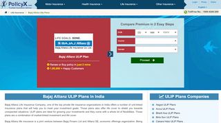 
                            7. Bajaj Allianz ULIP Plan - Compare Insurance Quotes Online