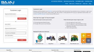 
                            3. Bajaj Auto Finance Customer Login | Customer Portal - Bajaj Auto ...