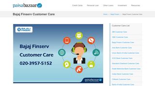 
                            7. Bajaj Finserv Customer Care, 24x7 Toll Free Number - Paisabazaar.com