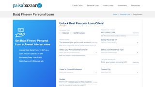 
                            9. Bajaj Finserv Personal Loan - Interest Rates, Eligibility ...