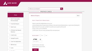 
                            7. Balance Enquiry - application.axisbank.co.in